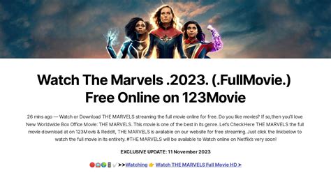 Watch The Marvels 2023 (.FullMovie.) Free Online on Soap2day.